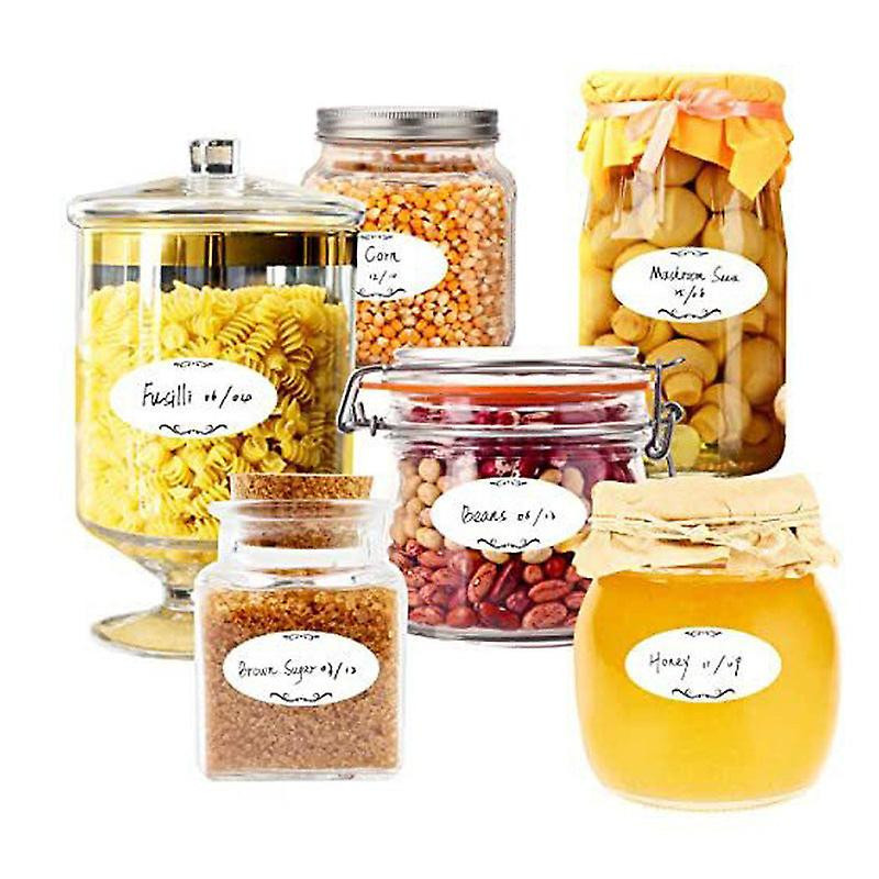 2X300pcs waterproof oil-proof frozen fruit storage cans food storage date label sticker