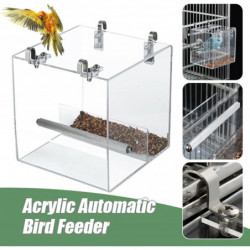 Automatic Bird Feeder No Mess Bird Cage Pet Feeder Seed Food Container Automatic Bird Feeder No Mess Bird Cage Pet Feeder Seed Food Container
