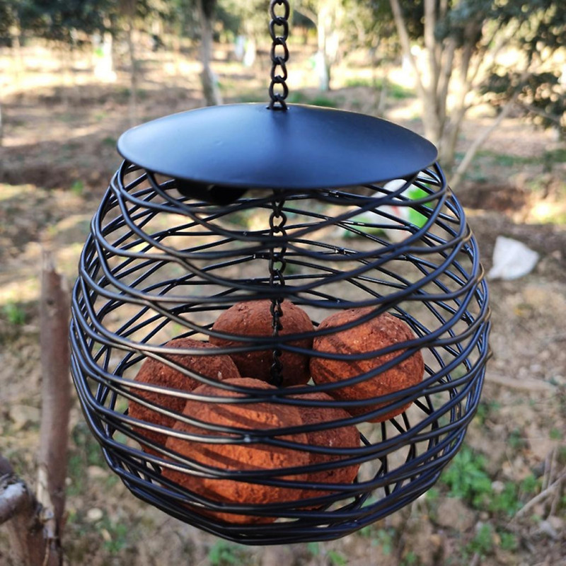 Wild Bird Feeder Bird Food Container No-mess For Parrots Budgies Cockatiel Hanging Suet Basket Holder Feeding Tool