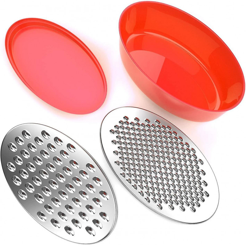New- Bitterseni Cheese Disc, Bpa-free, Grater With Food Container And Lid, Suitable Gift