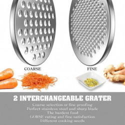 New- Bitterseni Cheese Disc, Bpa-free, Grater With Food Container And Lid, Suitable Gift New- Bitterseni Cheese Disc, Bpa-free, Grater With Food Container And Lid, Suitable Gift