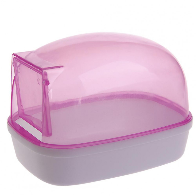 Durable Sand Bath Container Plastic Toilet Easy to Clean for Small Pet Animals