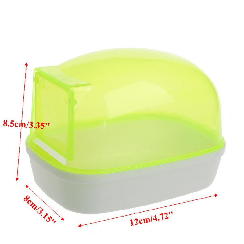 Durable Sand Bath Container Plastic Toilet Easy to Clean for Small Pet Animals
