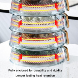 Kitchen Dust-proof Fresh-keeping Fruit and Vegetable Food Storage Box-Four Layers (White) Kitchen Dust-proof Fresh-keeping Fruit and Vegetable Food Storage Box-Four Layers (White)