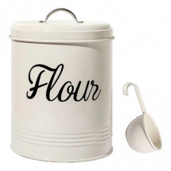 Métal farine alimentaire bocal en boîte 5l récipient 5l avec couvercle hermétique, durable Métal farine alimentaire bocal en boîte 5l récipient 5l avec couvercle hermétique, durable