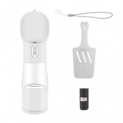 Portable Dog Bottle, 4 In 1 Leak Dog Travel Bottle With Food Container, Shovel An Portable Dog Bottle, 4 In 1 Leak Dog Travel Bottle With Food Container, Shovel An