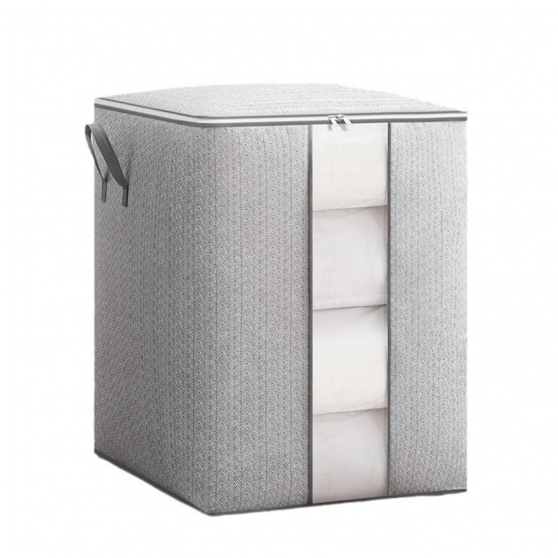 60l Vêtements Bac de rangement Fenêtre transparente Étui de rangement de grande capacité pour le stockage de choses