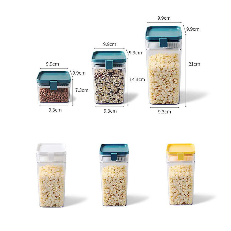 1pcs Plastic Food Container Sealing Storage Canister With Lid Cereal Containers Flour Tank For