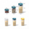 1pcs Plastic Food Container Sealing Storage Canister With Lid Cereal Containers Flour Tank For