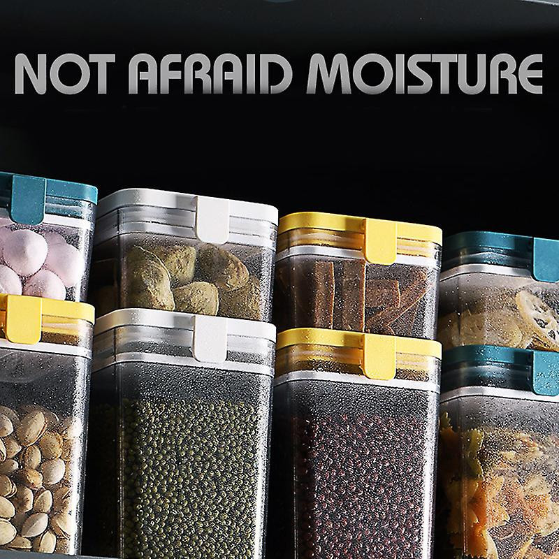 1pcs Plastic Food Container Sealing Storage Canister With Lid Cereal Containers Flour Tank For
