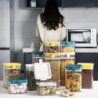 1pcs Plastic Food Container Sealing Storage Canister With Lid Cereal Containers Flour Tank For