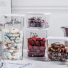 Storage Box With Lid Plastic Transparent Fresh-keeping Airtight Box Storage Jar For Snack Nuts