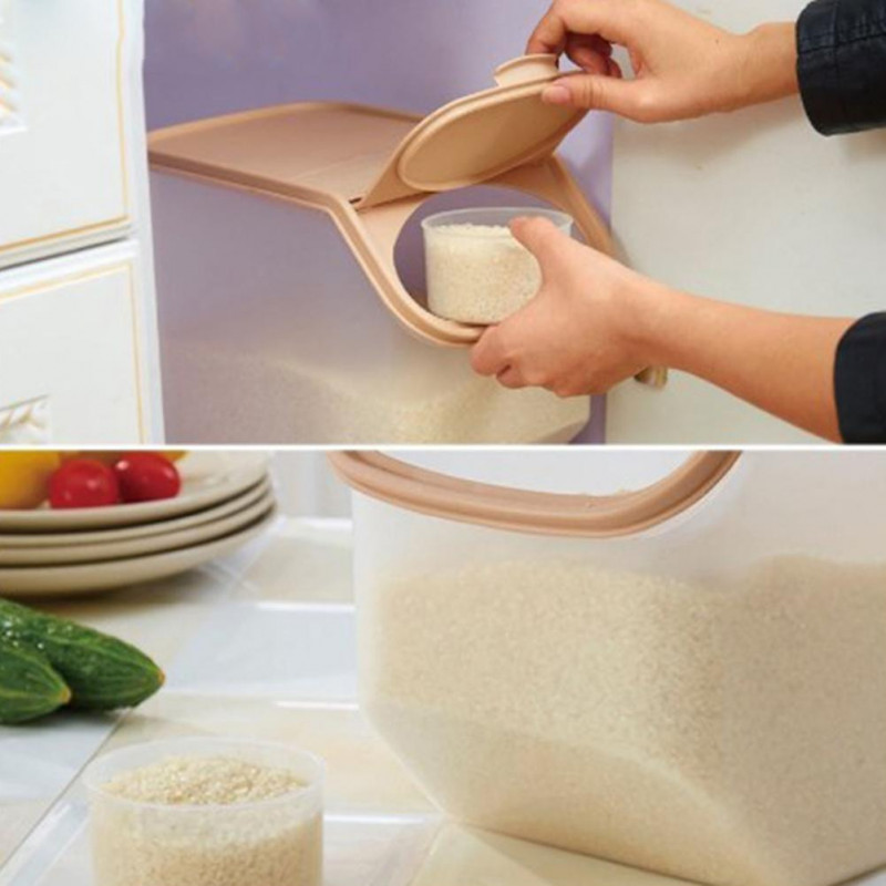 Kitchen Grain Storage Box Extra-thick Stackable Storage Box Refrigerator Fresh-keeping Can Rice