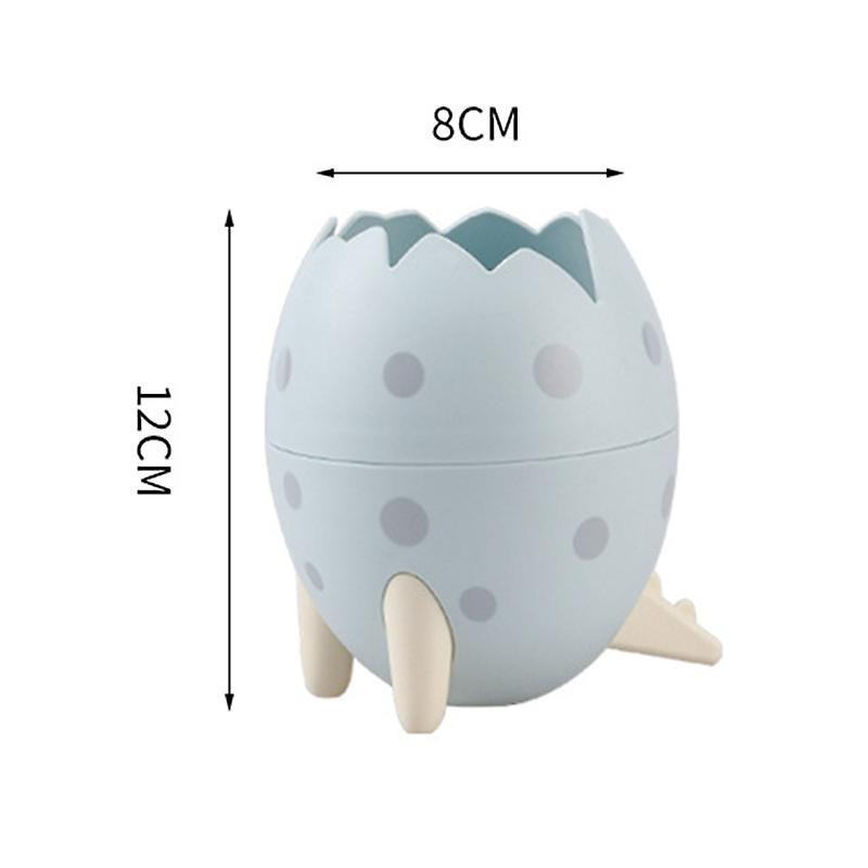 Poubelle Dinosaur Egg Desktop Storage Bucket Clamshell Grande Capacité Multifonctionnel Compact
