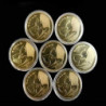 100pcs 25mm Mini Round Transparent Collection Coin Capsule Storage Box Container - Jxlgv