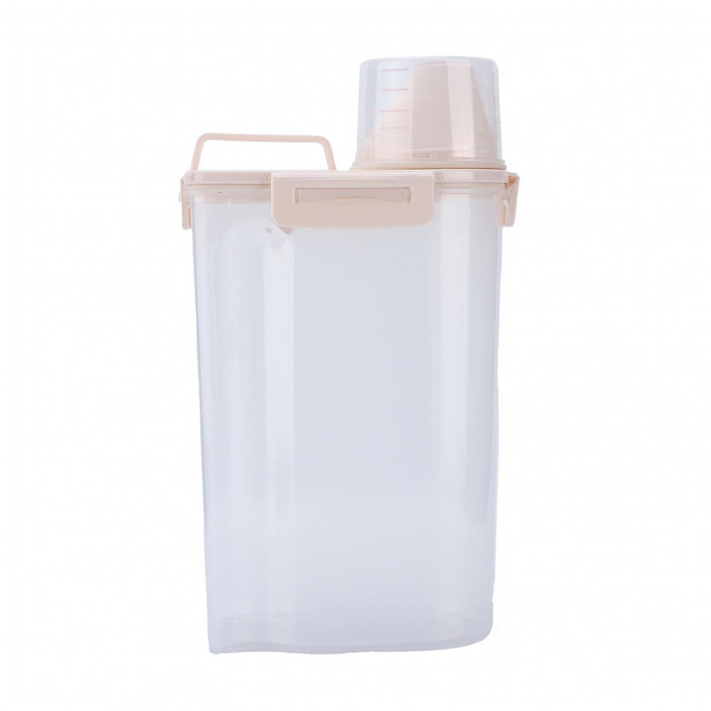Moisture-Proof Dog Food Storage Bucket with Sealed Lid and Measuring Cup