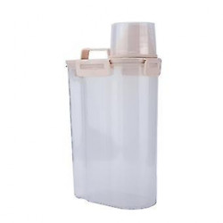 Moisture-Proof Dog Food Storage Bucket with Sealed Lid and Measuring Cup Moisture-Proof Dog Food Storage Bucket with Sealed Lid and Measuring Cup