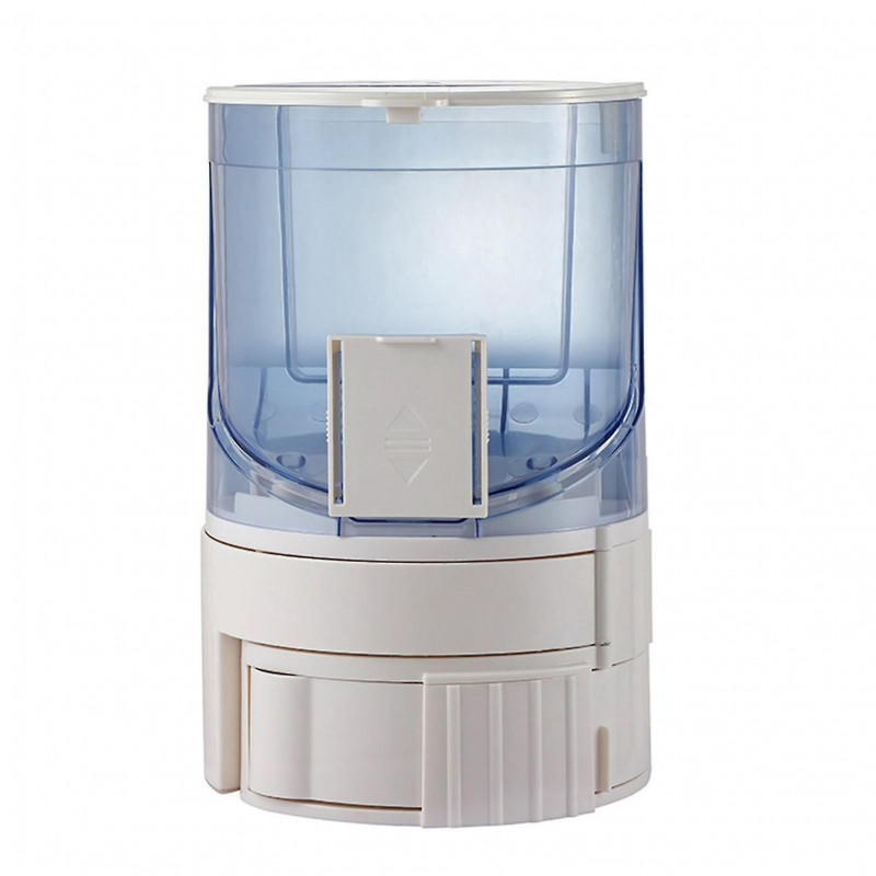 Large Capacity 2 in 1 Pet Water Food Dispenser for Puppy Dog - Translucent Blue