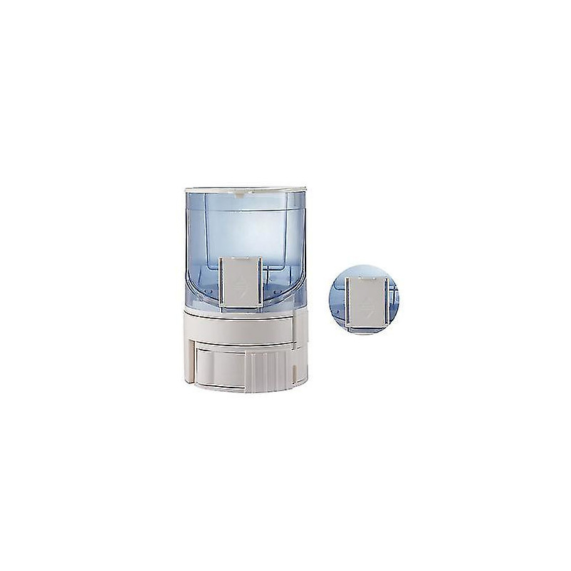 Large Capacity 2 in 1 Pet Water Food Dispenser for Puppy Dog - Translucent Blue