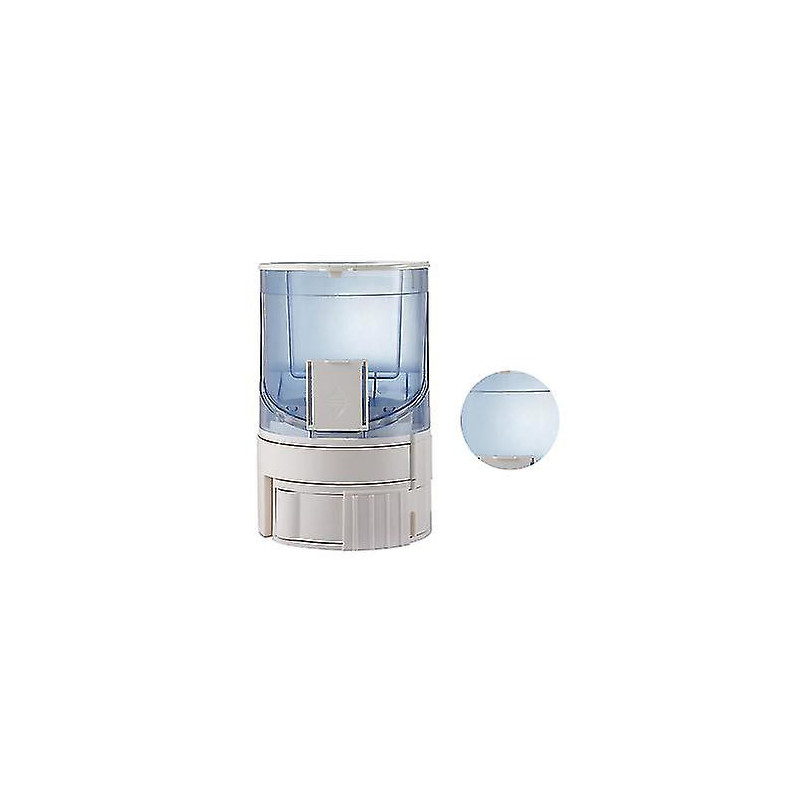 Large Capacity 2 in 1 Pet Water Food Dispenser for Puppy Dog - Translucent Blue
