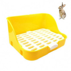 Bac d’entraînement à la litière pour animaux de compagnie propres pour lapin