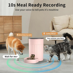 Automatic WiFi Cat Feeders, Timed Smart Pet Dry Food Dispenser with APP & Twist Lock Lid, Up to 10 Meals Per Day, [...]