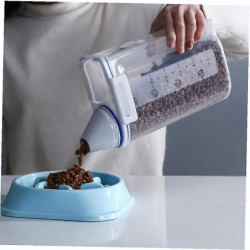 Dog Food Bucket Lightweight Pet Food Storage Box Dog Food Moisture-proof Storage Bucket Universal Storage Tank Pet [...]