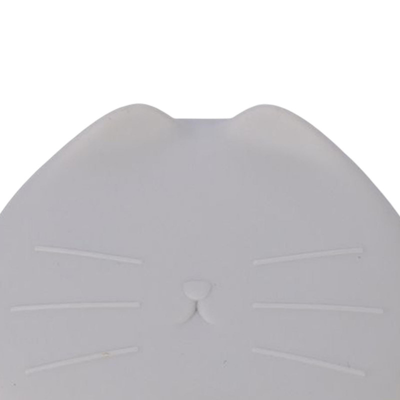 Universal Cat Canned Lid Storage Fresh Keeping Pet Food Can Covers Grey