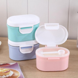 Portable Baby Formula Milk Powder Container Box With Scoop, Bpa Free Pink L Portable Baby Formula Milk Powder Container Box With Scoop, Bpa Free Pink L