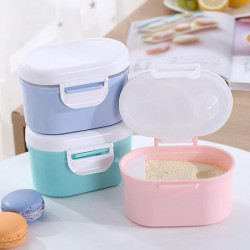 Portable Baby Formula Milk Powder Container Box With Scoop, Bpa Free Pink L Portable Baby Formula Milk Powder Container Box With Scoop, Bpa Free Pink L