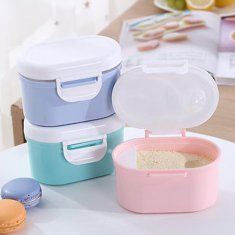 Portable Baby Formula Milk Powder Container Box With Scoop, Bpa Free Pink L