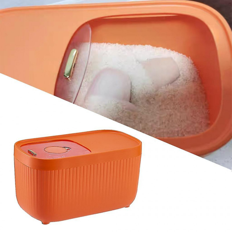 Storage Moisture-proof Leak-proof Beans Supplies Abs+pp+metal Home Small Orange