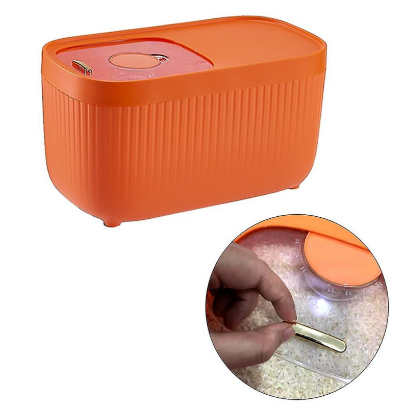Storage Moisture-proof Leak-proof Beans Supplies Abs+pp+metal Home Small Orange