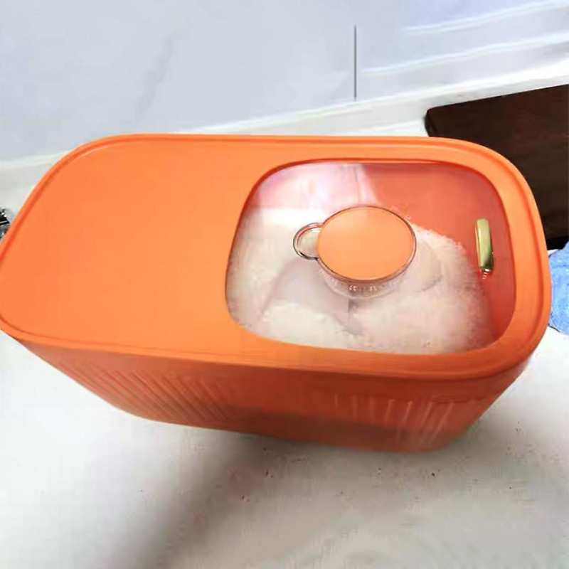 Storage Moisture-proof Leak-proof Beans Supplies Abs+pp+metal Home Small Orange