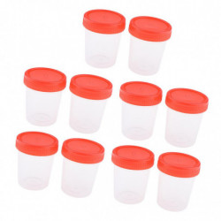 10pcs Storage Sealed Tank Round Transparent Storage Seed Liquid Containers 10pcs Storage Sealed Tank Round Transparent Storage Seed Liquid Containers