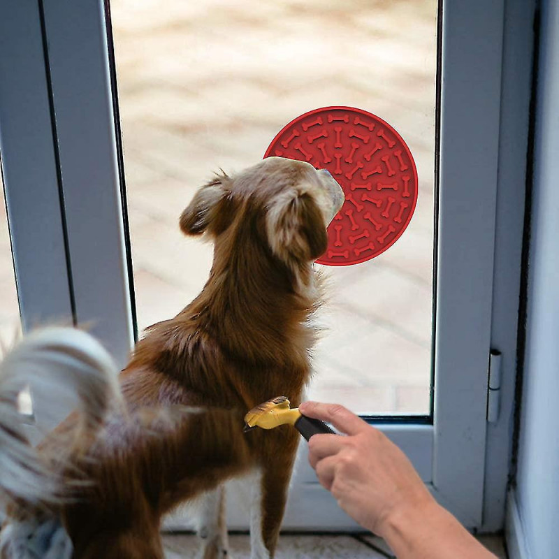 Chien Slow Dispensing Treater Mat Dog Lick Pad Beurre d’arachide Lick Mat