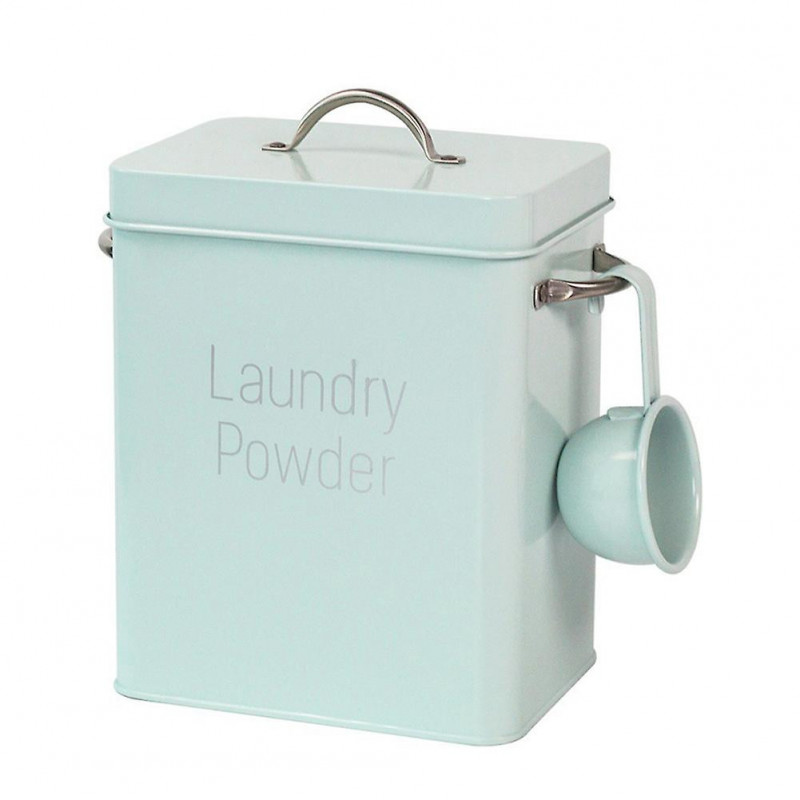 Boîte de rangement en métal avec couvercle et boîte de rangement à 3 poignées de lessive domestique avec boîte de [...]