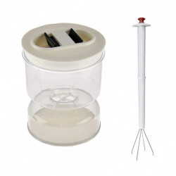 Pickle Hourglass Jar Transparent Pickle Flip Jar Pickle Container avec passoire pour le stockage hermétique des [...]