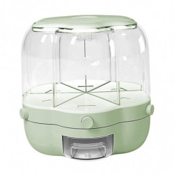 Cereal Container Clear Rotating Moisture Proof For Household Food Storage Green Cereal Container Clear Rotating Moisture Proof For Household Food Storage Green