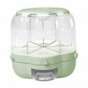 Cereal Container Clear Rotating Moisture Proof For Household Food Storage Green Cereal Container Clear Rotating Moisture Proof For Household Food Storage Green