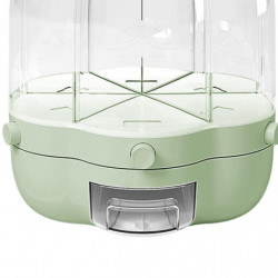 Cereal Container Clear Rotating Moisture Proof For Household Food Storage Green Cereal Container Clear Rotating Moisture Proof For Household Food Storage Green