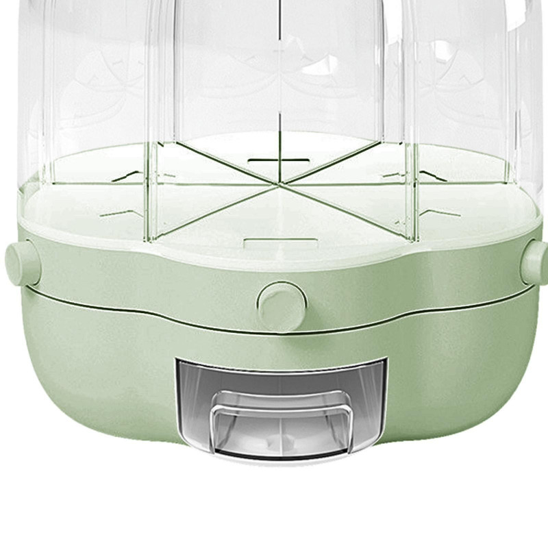 Cereal Container Clear Rotating Moisture Proof For Household Food Storage Green Cereal Container Clear Rotating Moisture Proof For Household Food Storage Green