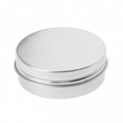 10 Empty Aluminum Tins Cans With Screw Lids Box Container Jar Top Round 30g 10 Empty Aluminum Tins Cans With Screw Lids Box Container Jar Top Round 30g