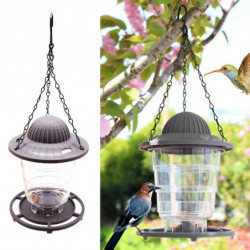 Foldable Bird Feeder Food Container W/hook Hanging For Yard Garden Gray Foldable Bird Feeder Food Container W/hook Hanging For Yard Garden Gray