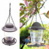 Foldable Bird Feeder Food Container W/hook Hanging For Yard Garden Gray Foldable Bird Feeder Food Container W/hook Hanging For Yard Garden Gray