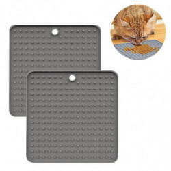 Tapis de léchage de chien, 2 Pack Lick Pad, Pet Boredom Buster Slow Feeders Tapis de léchage de chien, 2 Pack Lick Pad, Pet Boredom Buster Slow Feeders