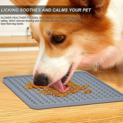 Tapis de léchage de chien, 2 Pack Lick Pad, Pet Boredom Buster Slow Feeders Tapis de léchage de chien, 2 Pack Lick Pad, Pet Boredom Buster Slow Feeders