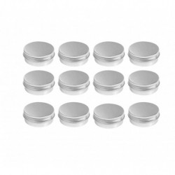 Boîtes de conserve en aluminium Petit pot rond, boîtes de baume en aluminium pour le stockage des pilules, petit [...]