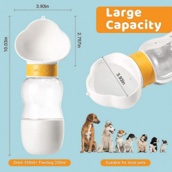 350 Ml Dog Water Bottles With 200ml Food Container, Leak Proof Portable Pet Water Bottle, Drinking Feeder For [...]