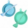 4pcs Pet Food Can Cover And Spoon Set Cat Food Can Lids Dog Food Tin Lid